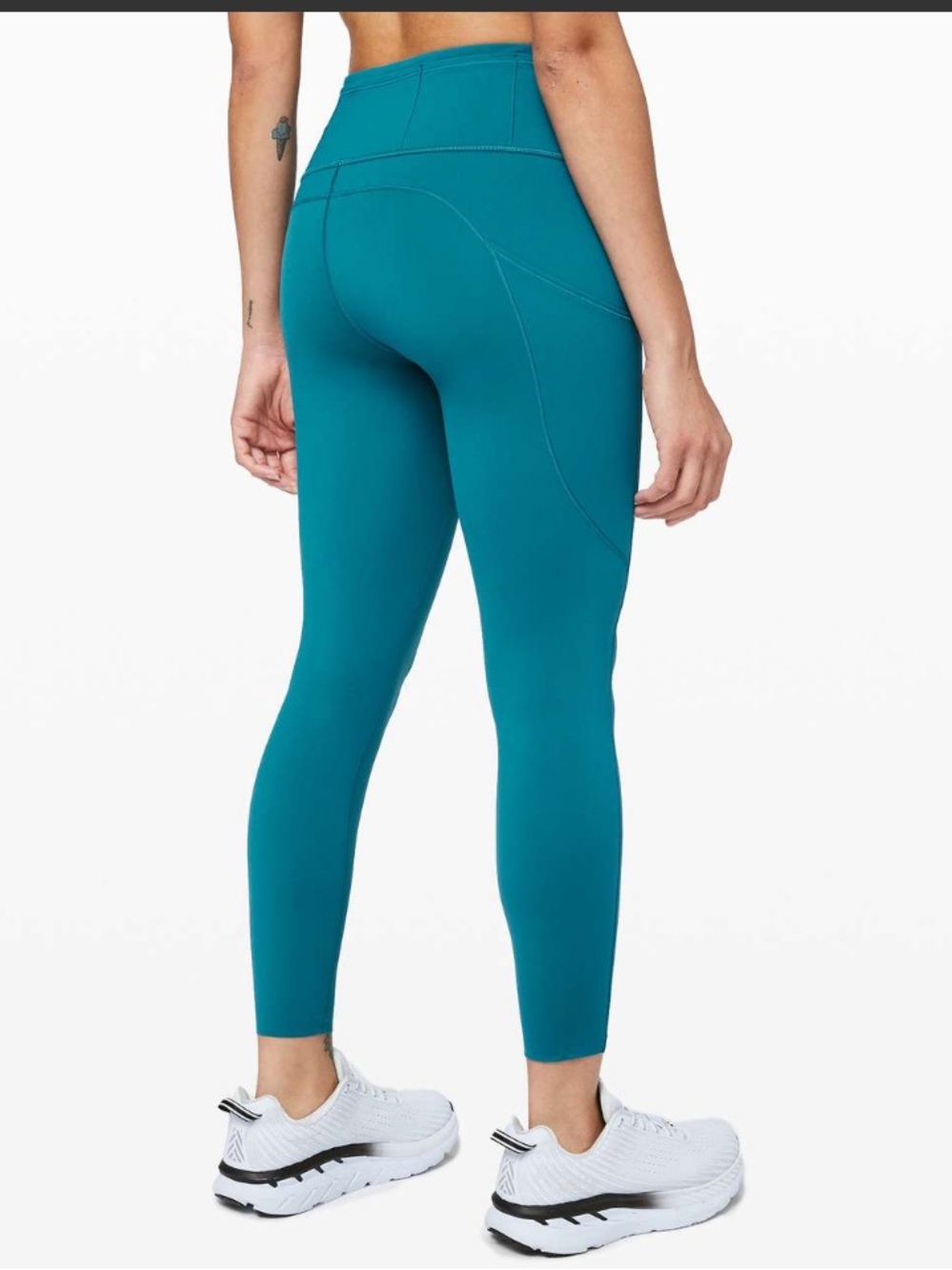 lululemon Fast and Free II Teal High-Rise Pocket Leggings